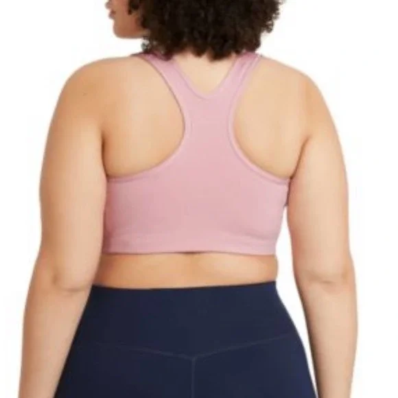 Nike Plus Size NWT Medium Support Racer Back Pink Unpadded Sports Bra Women’s 3X - Picture 2 of 7